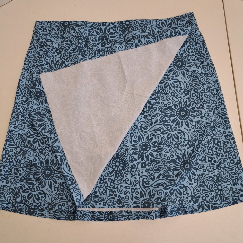 Ripskirt Hawaii Wrap Skirt Cover Size L Tuscan Blues NWT - Picture 2 of 6